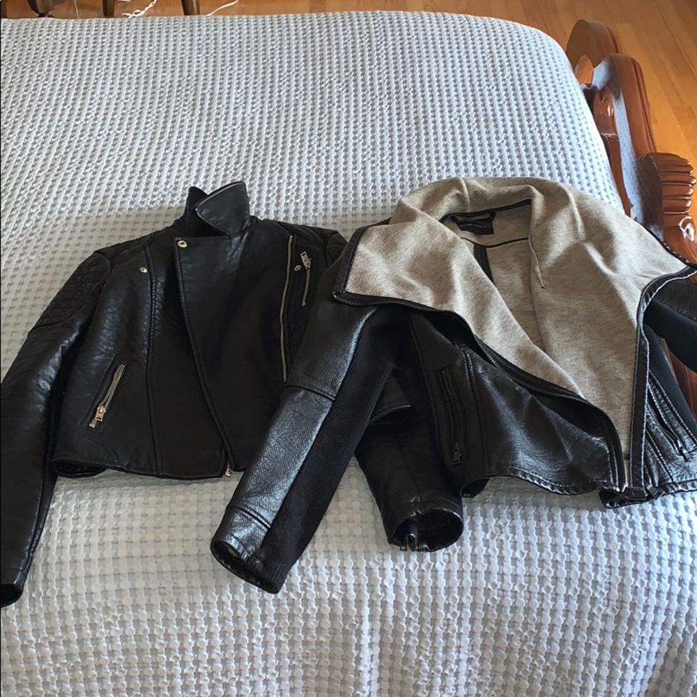 2 leather jackets